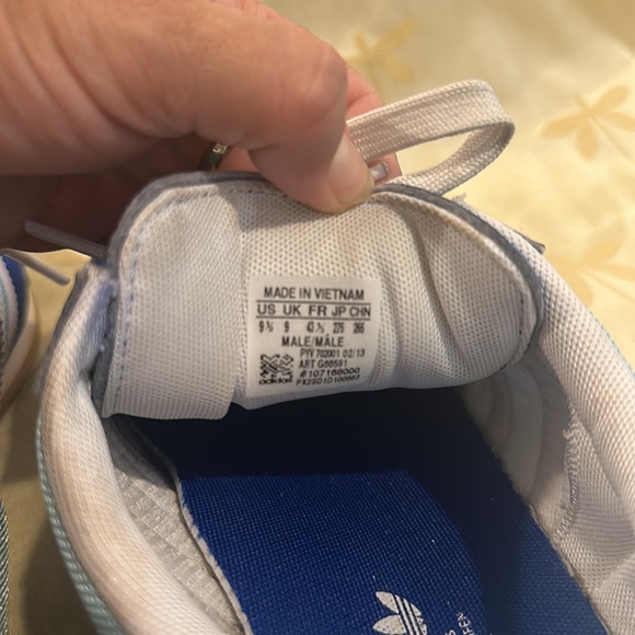 Adidas Samoa 2013 Blue / Turquoise / White Tennis / Athletic / Sneakers / Shoes. - Picture 8 of 11